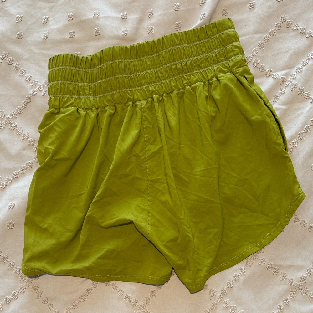 Nike Olive Green Women's Athletic Shorts - Picture 2 of 4